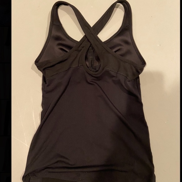 Athleta cross back black workout tank top - Picture 2 of 2